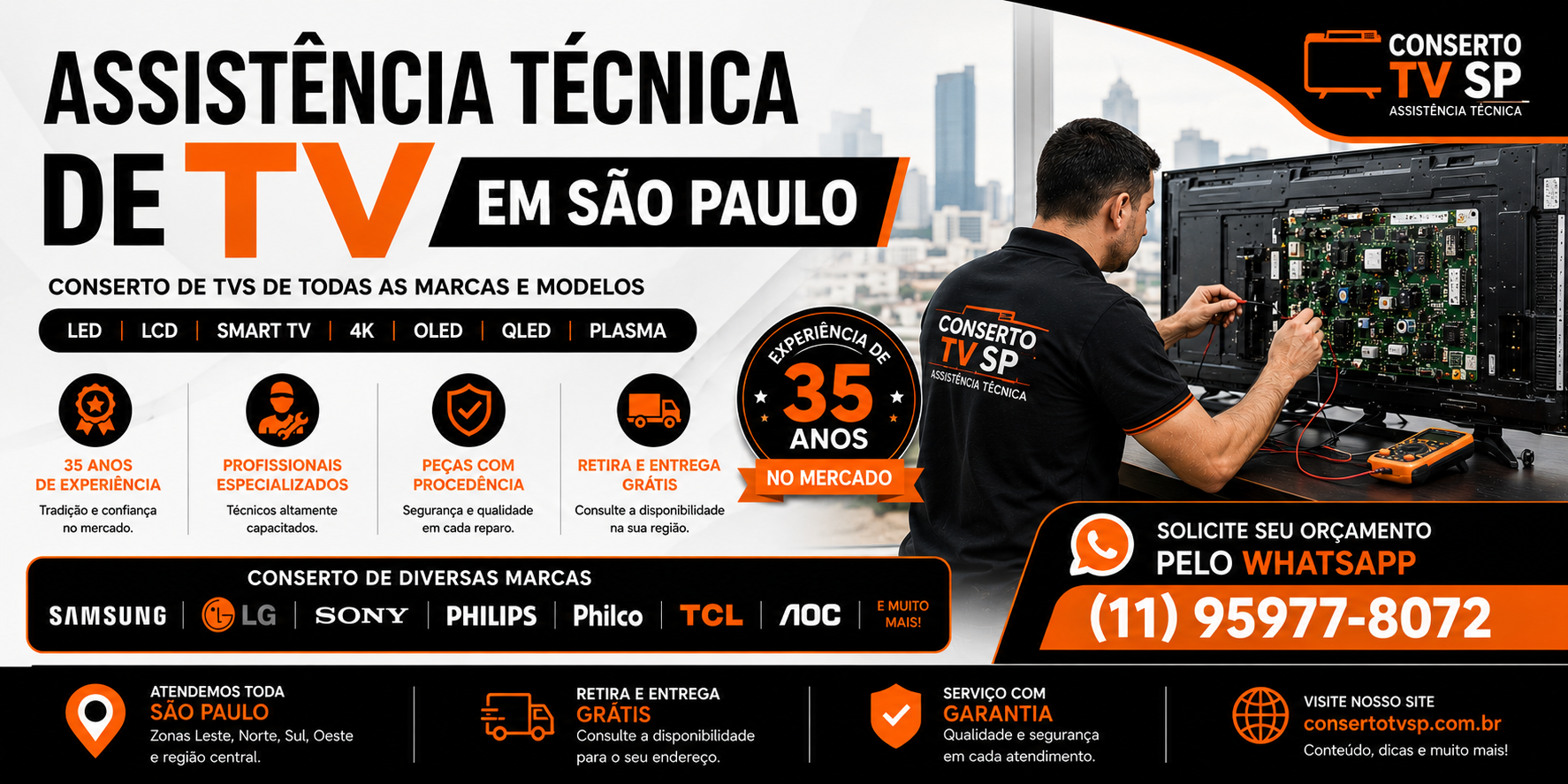 Assistência Técnica de TV em São Paulo.